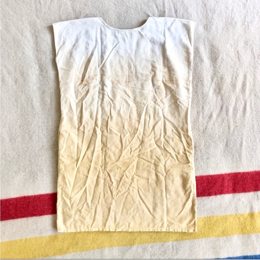 Origen Textil Handmade in Oaxaca Huipil Shift Dress (Yellow) M - Picture 7 of 7